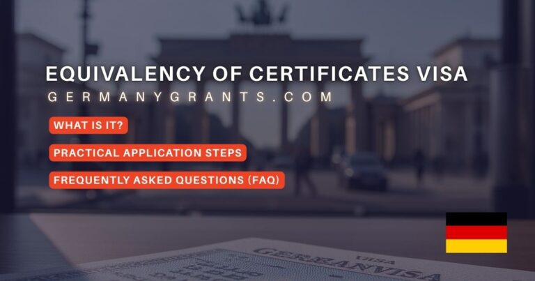 تأشيرة تعديل الشهادات والاعتراف بالمؤهلات الأجنبية في ألمانيا