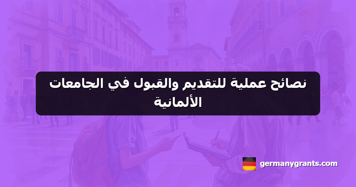 نصائح عملية للتقديم والقبول في الجامعات الألمانية